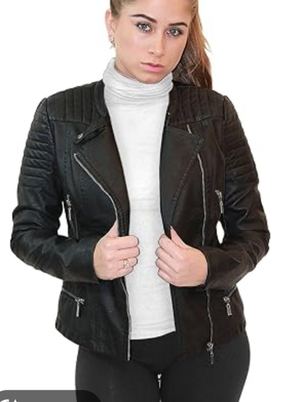 Kenneth Cole New York Leather Jackey